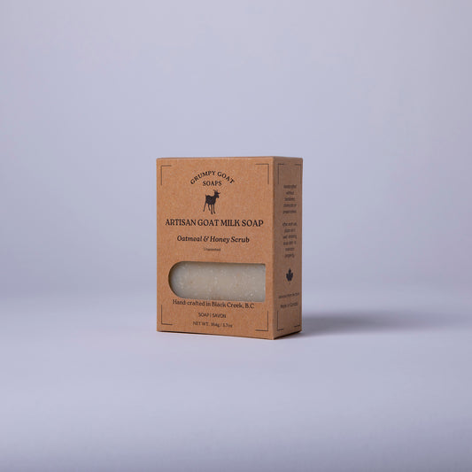 ARTISAN GOAT MILK SOAP - Oatmeal & Honey Scrub